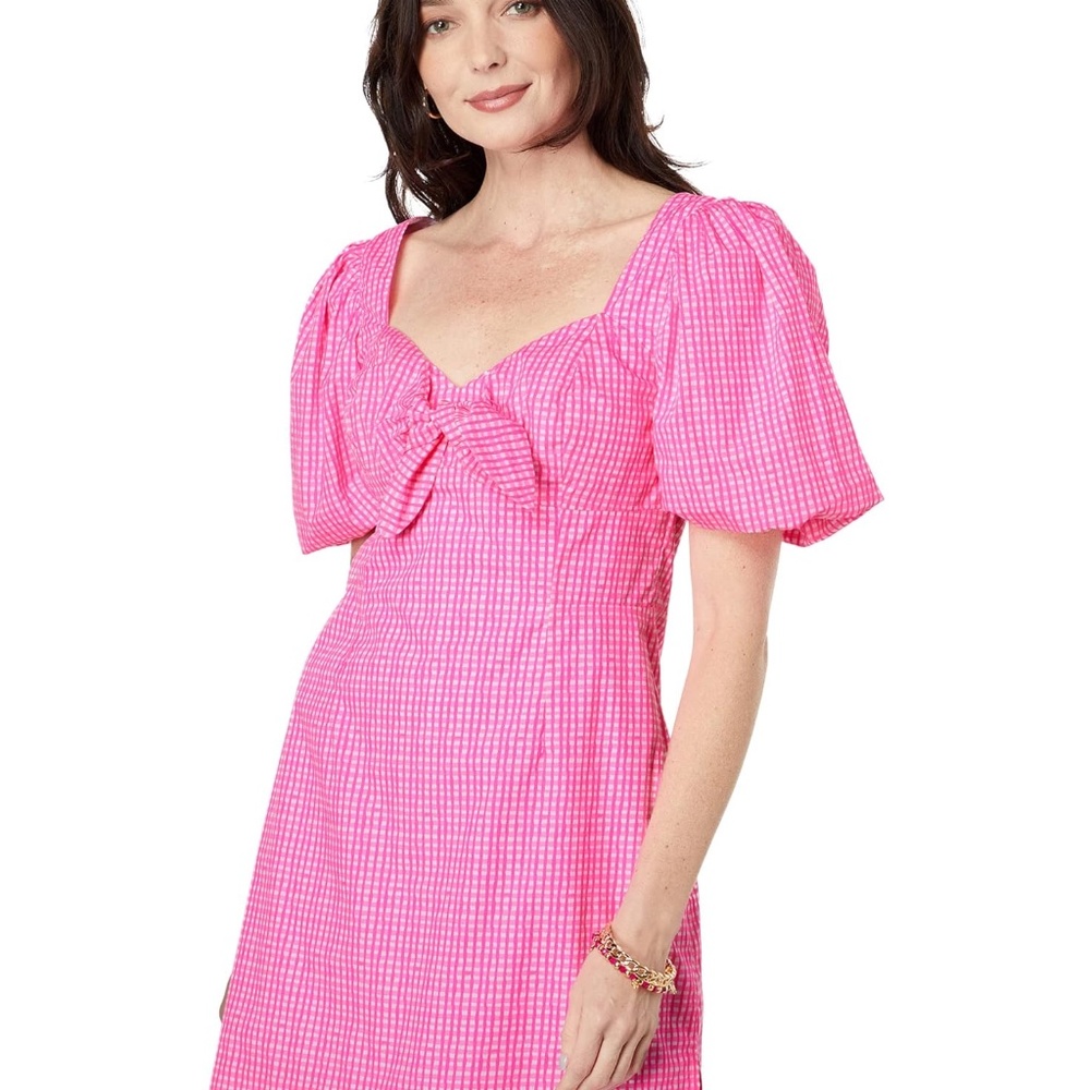 Lilly Pulitzer Pink Gingham Mini Dress